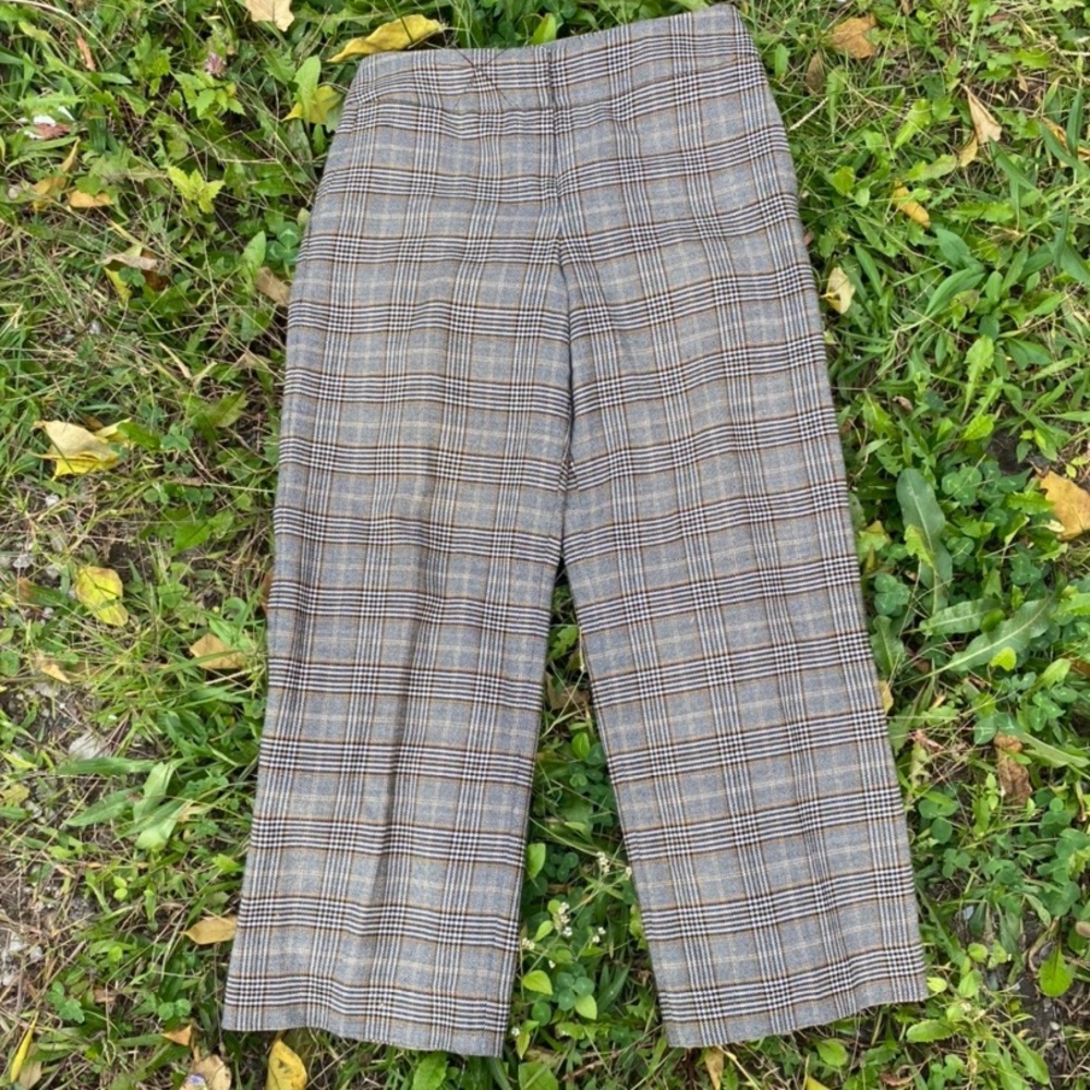 Talbot Plaid Wool Blend Pants
